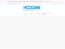 Tablet Screenshot of hogganscientific.com